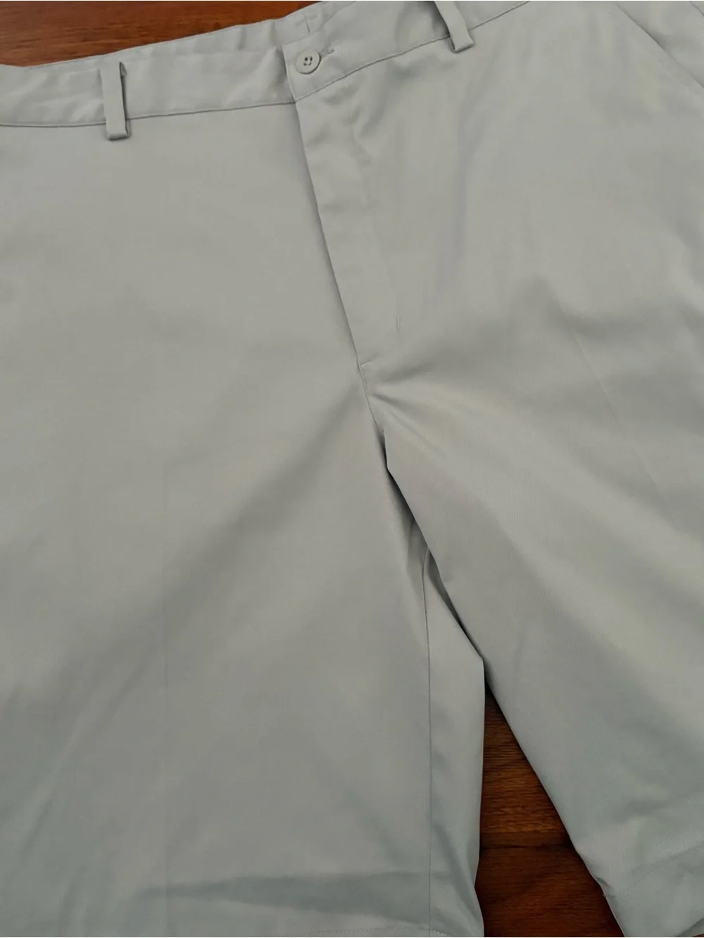 Nike Shorts Mens Size 36 Grey Golf Dri Fit Casual Flat Front Chino Preppy USA